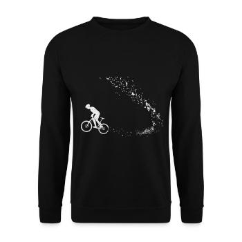 Cycling - (10) - Unisex Sweatshirt - black - Front - Alina (178cm) & Michal (187cm)
