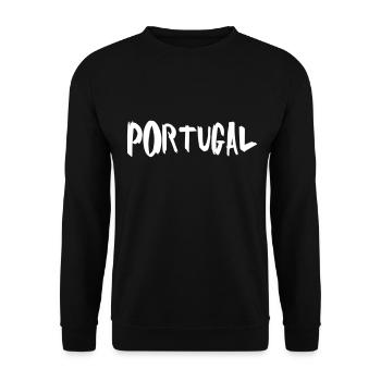 Portugal - Unisex Pullover - Schwarz - Vorne - Alina (178cm) & Michal (187cm)