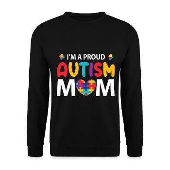 Autism - Unisex Sweatshirt - black - Front - Alina (178cm) & Michal (187cm)