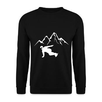Montagne - Snowboard - (19) - Sweat-shirt Unisexe - noir - Devant - Alina (178cm) & Michal (187cm)