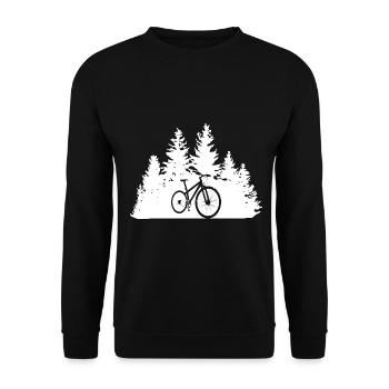 Arbres - Cyclisme - (2) - Sweat-shirt Unisexe - noir - Devant - Alina (178cm) & Michal (187cm)