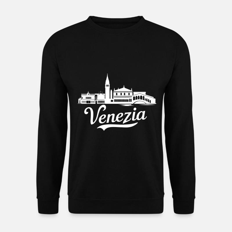 Venedig Skyline - Unisex Pullover - Schwarz