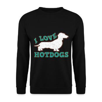 Dog Dog Lover Dog Owner Dog Lover - Unisex Sweatshirt - black - Front - Alina (178cm) & Michal (187cm)
