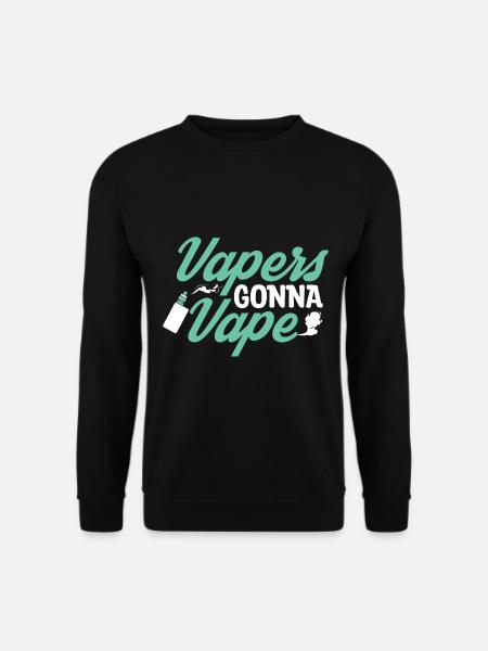 Elektro Zigarette E-Zigarette E-Shisha Vape - Unisex Pullover - Schwarz