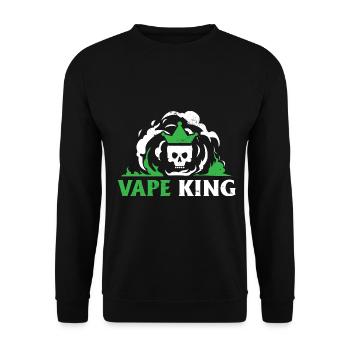 Elektro Zigarette E-Zigarette E-Shisha Vape - Unisex Pullover - Schwarz - Vorne - Alina (178cm) & Michal (187cm)