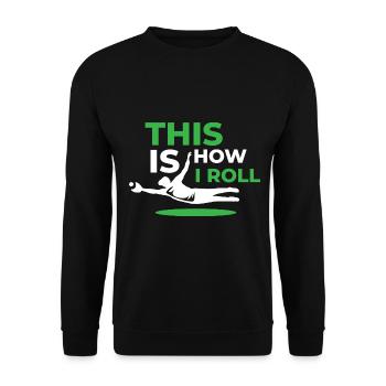 Baseball Baseball Bat Catch Ball - Sweat-shirt Unisexe - noir - Devant - Alina (178cm) & Michal (187cm)