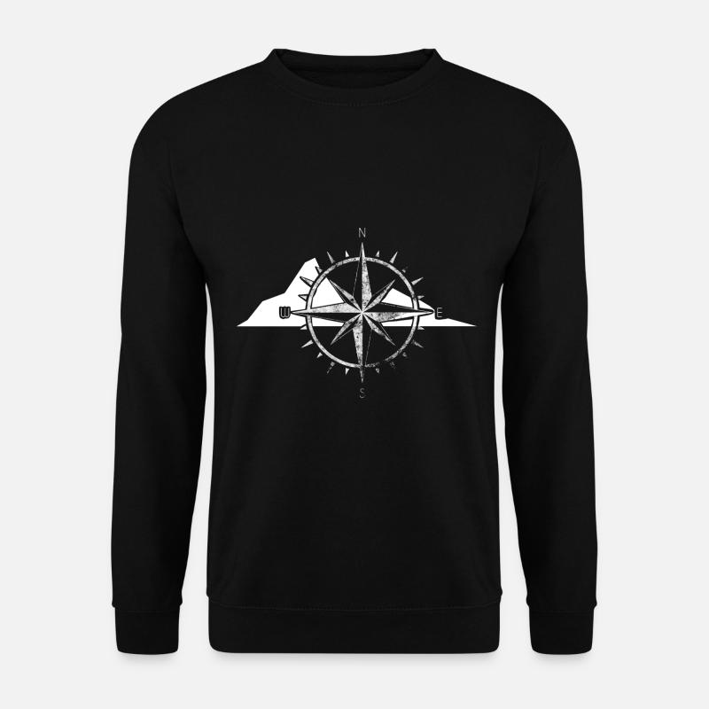Kompass - Berg - (13) - Unisex Pullover - Schwarz