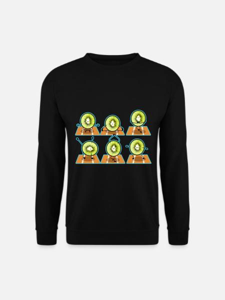 Kiwi Yoga - Unisex Pullover - Schwarz