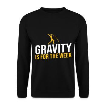 Stabhochspringer-Geschenk - Unisex Pullover - Schwarz - Vorne - Alina (178cm) & Michal (187cm)