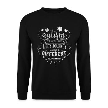 Autisme - Sweat-shirt Unisexe - noir - Devant - Alina (178cm) & Michal (187cm)