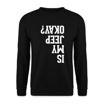 Jeep Suv 4wd Offroad Car Gift - Unisex Sweatshirt - black - Front - Alina (178cm) & Michal (187cm)