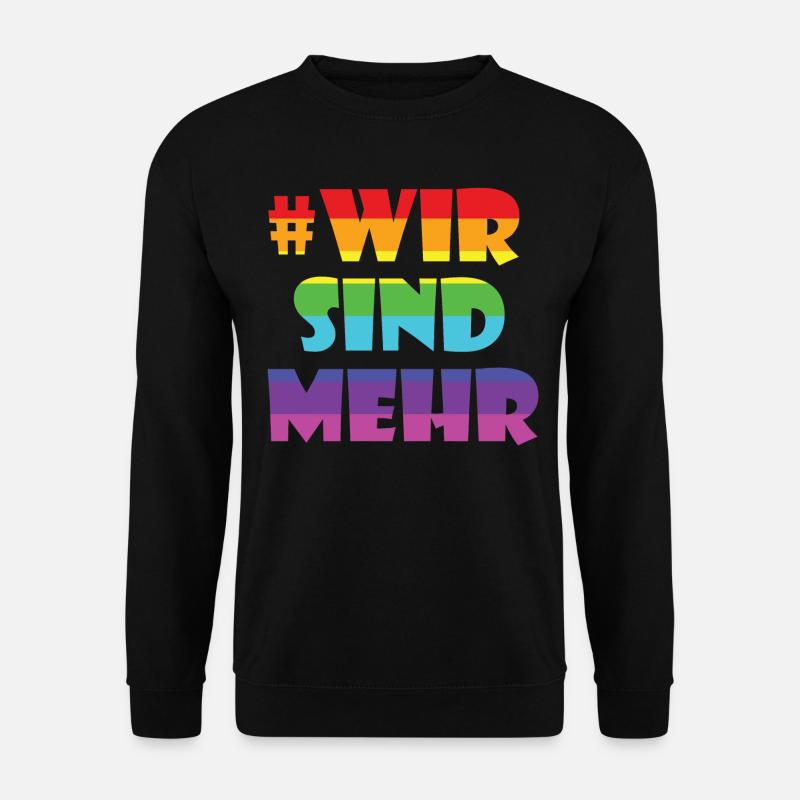 Wir sind mehr - Unisex Pullover - Schwarz