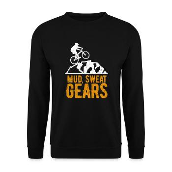 Mountainbike - Unisex Pullover - Schwarz - Vorne - Alina (178cm) & Michal (187cm)