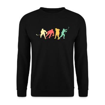 Hockey - Sweat-shirt Unisexe - noir - Devant - Alina (178cm) & Michal (187cm)