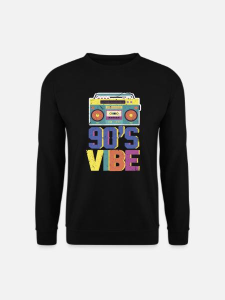 90 - Sweat-shirt Unisexe - noir
