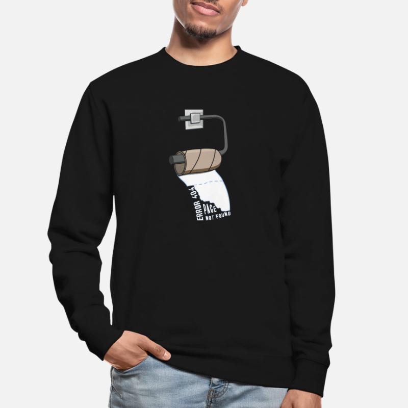 Error 404 Page Not Found. IT Browser Design Unisex Pullover