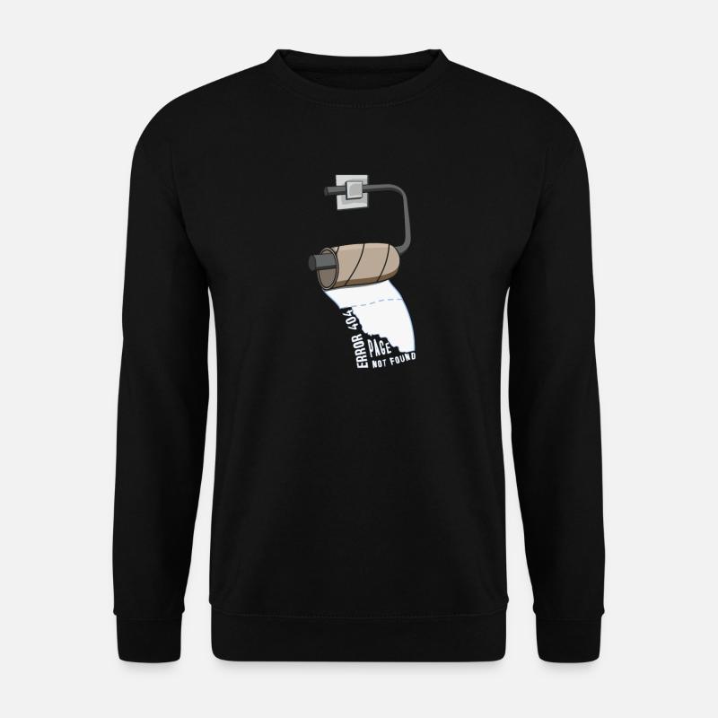 Error 404 Page Not Found. IT Browser Design - Unisex Pullover - Schwarz