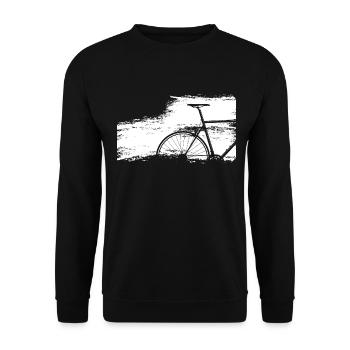 Vélo de course Shabby Chic - Sweat-shirt Unisexe - noir - Devant - Alina (178cm) & Michal (187cm)
