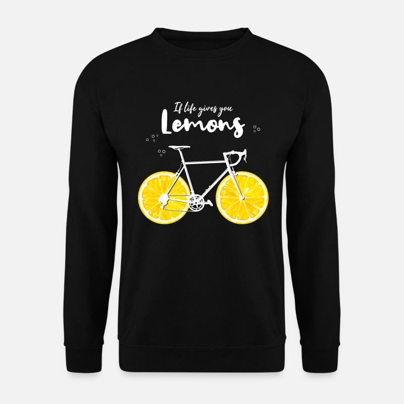 If life gives you lemons roadbike design - Unisex Pullover - Schwarz