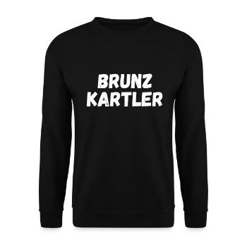Brunzkartler Kartenspiel Schafkopf Bierkopf Watten - Unisex Pullover - Schwarz - Vorne - Alina (178cm) & Michal (187cm)