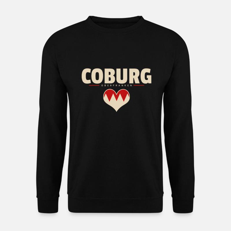 Coburg Stadt Gemeinde Markt Dorf Franken - Unisex Pullover - Schwarz