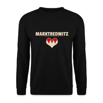 Marktredwitz Stadt Gemeinde Markt Dorf - Unisex Pullover - Schwarz - Vorne - Alina (178cm) & Michal (187cm)