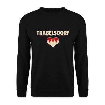 Trabelsdorf Stadt Gemeinde Markt Dorf Franken - Unisex Pullover - Schwarz - Vorne - Alina (178cm) & Michal (187cm)