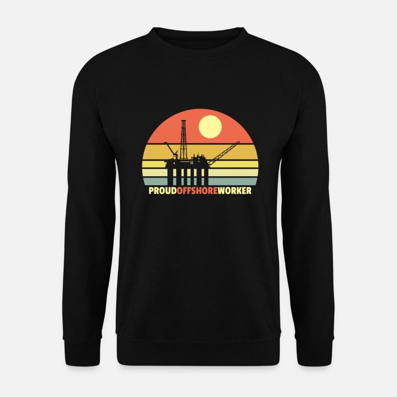 Fier travailleur offshore - Sweat-shirt Unisexe - noir
