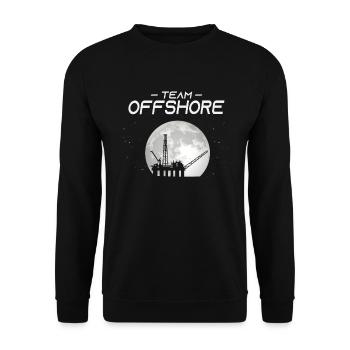 Team Off Shore - Unisex Sweatshirt - black - Front - Alina (178cm) & Michal (187cm)
