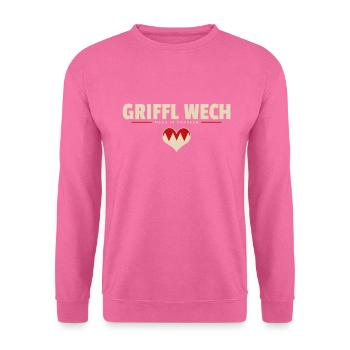 Griffl wech - Franken fränkisch fränggisch - Unisex Pullover - Pink - Vorne
