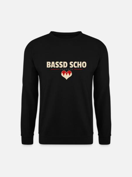 Bassd scho Franken fränkisch fränggisch Geschenk - Unisex Pullover - Schwarz