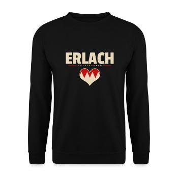 Erlach Hirschaid Stadt Gemeinde Markt Dorf Franken - Unisex Pullover - Schwarz - Vorne - Alina (178cm) & Michal (187cm)