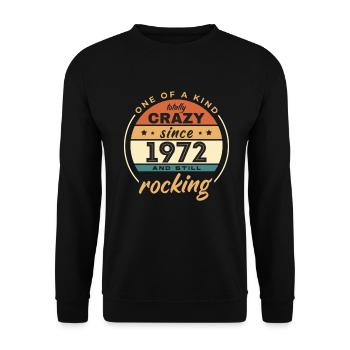 Unique en son genre totalement fou depuis 1972 Rocking - Sweat-shirt Unisexe - noir - Devant - Alina (178cm) & Michal (187cm)