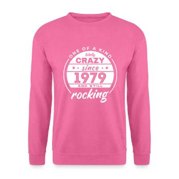 Unique en son genre totalement fou depuis 1979 Rocking - Sweat-shirt Unisexe - rose - Devant
