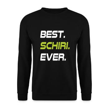 BEST. SCHIRI. EVER. - Unisex Pullover - Schwarz - Vorne - Alina (178cm) & Michal (187cm)
