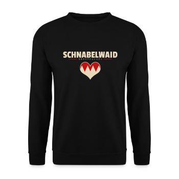 Schnabelwaid Dorf Gemeinde Stadt Bayreuth - Unisex Pullover - Schwarz - Vorne - Alina (178cm) & Michal (187cm)
