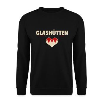 Glashütten Dorf Gemeinde Stadt Bayreuth - Unisex Pullover - Schwarz - Vorne - Alina (178cm) & Michal (187cm)