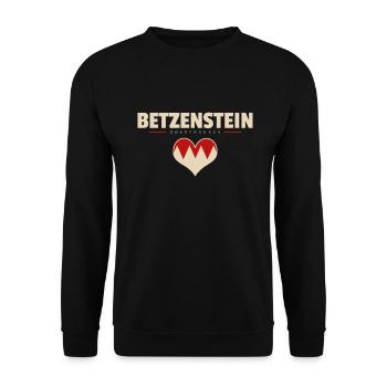 Betzenstein Dorf Gemeinde Stadt Bayreuth - Unisex Pullover - Schwarz - Vorne - Alina (178cm) & Michal (187cm)