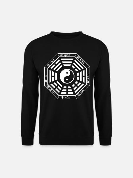 Pakua, Bagua, Yin Yang, I Ging, Symbol, China, Tao - Unisex Pullover - Schwarz