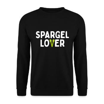 Spargel Lover Spargellover Vegan Gemüse - Unisex Pullover - Schwarz - Vorne - Alina (178cm) & Michal (187cm)