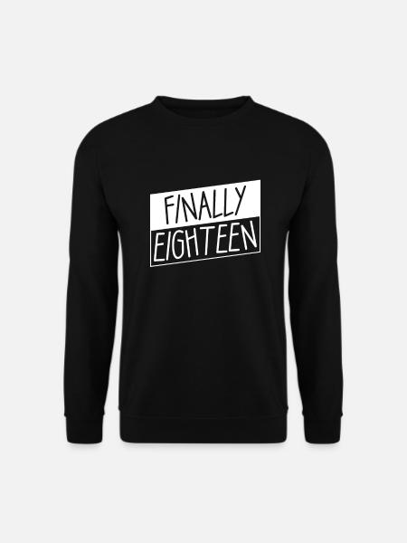 18 et enfin 18e anniversaire | 18 ans d’âge légal - Sweat-shirt Unisexe - noir