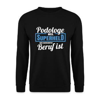 Podologe Fußpflege Pediküre Podologie Geschenke - Unisex Pullover - Schwarz - Vorne - Alina (178cm) & Michal (187cm)