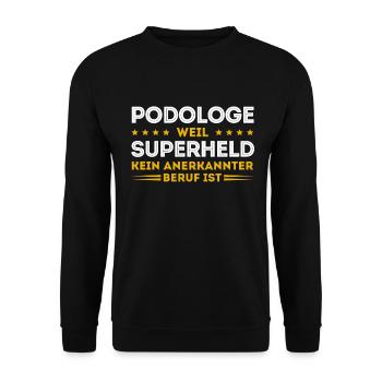 Podologe Fußpflege Pediküre Podologie Geschenke - Unisex Pullover - Schwarz - Vorne - Alina (178cm) & Michal (187cm)