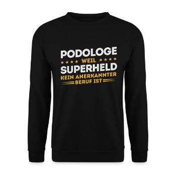 Podologe Fußpflege Pediküre Podologie Geschenke - Unisex Pullover - Schwarz - Vorne - Alina (178cm) & Michal (187cm)
