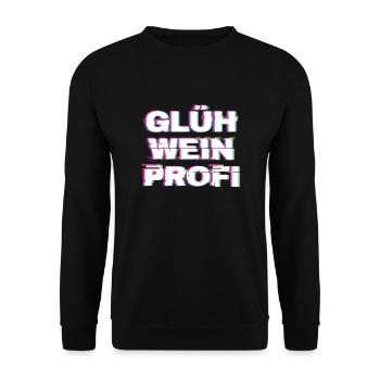 Glühweinprofi Glühwein Weihnachten - Unisex Pullover - Schwarz - Vorne - Alina (178cm) & Michal (187cm)
