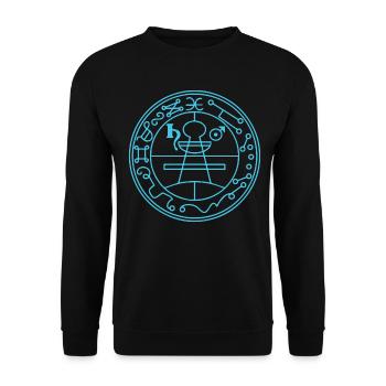 Secret Seal Solomon Magic, Occultism, Amulet - Unisex Sweatshirt - black - Front - Alina (178cm) & Michal (187cm)