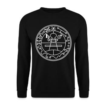 Secret Seal Solomon Magic, Occultism, Amulet - Unisex Sweatshirt - black - Front - Alina (178cm) & Michal (187cm)