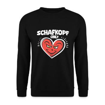 Schafkopf Only - Unisex Pullover - Schwarz - Vorne - Alina (178cm) & Michal (187cm)