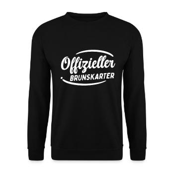 Schafkopf Offizieller Brunskarter Kartenspiel Bier - Unisex Pullover - Schwarz - Vorne - Alina (178cm) & Michal (187cm)