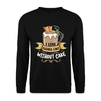 J’adore le gâteau au lait de poule sans gâteau - Sweat-shirt Unisexe - noir - Devant - Alina (178cm) & Michal (187cm)